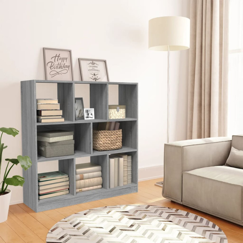 stradeXL Book Cabinet Grey...