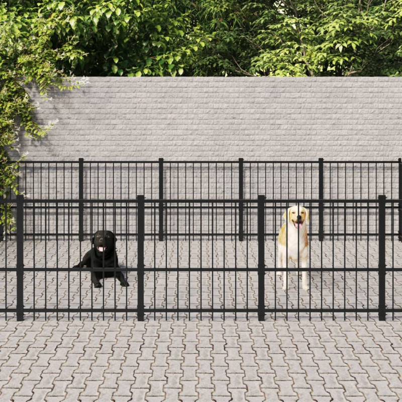 stradeXL Outdoor Dog Kennel...