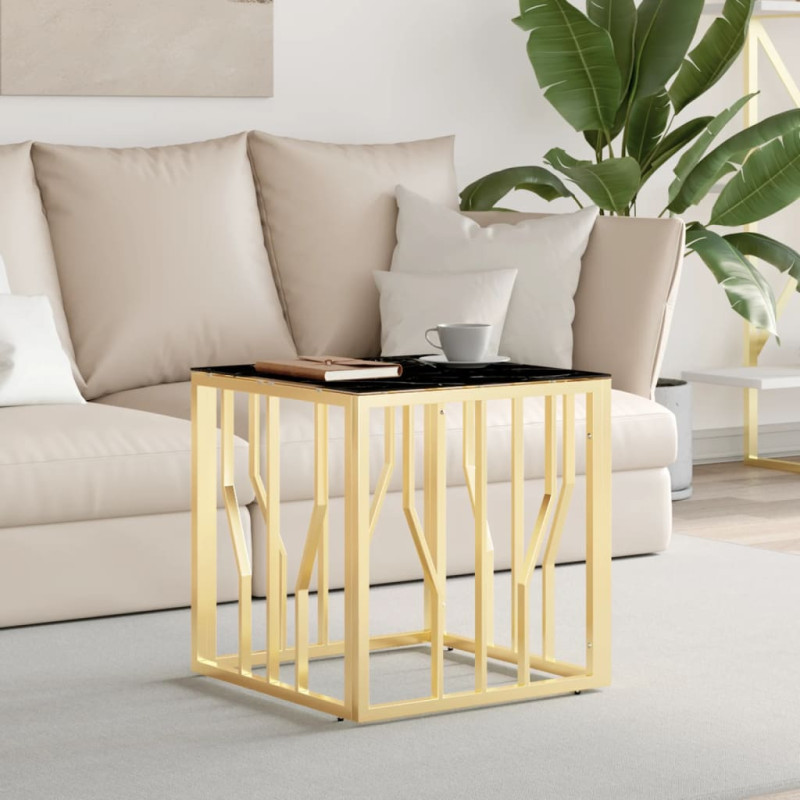 stradeXL Coffee Table Gold...