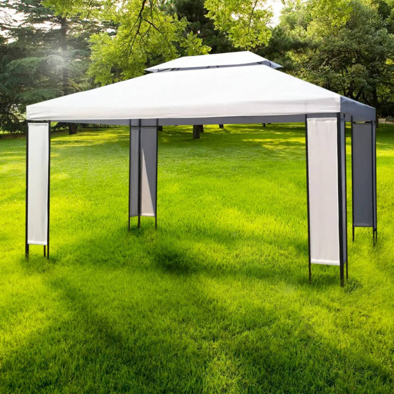 stradeXL Gazebo White 3x4 m