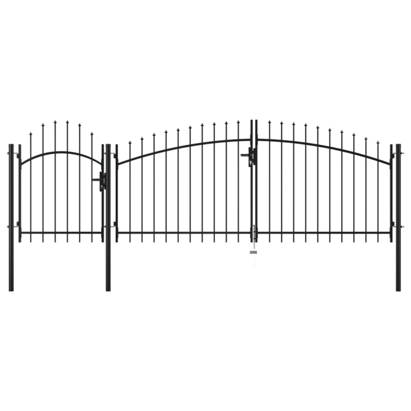 stradeXL Garden Gate Steel...