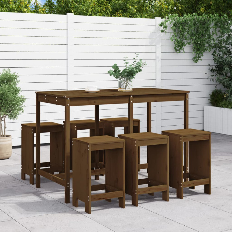 stradeXL 7 Piece Garden Bar...