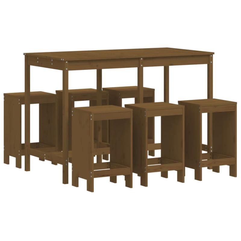 stradeXL 7 Piece Garden Bar...