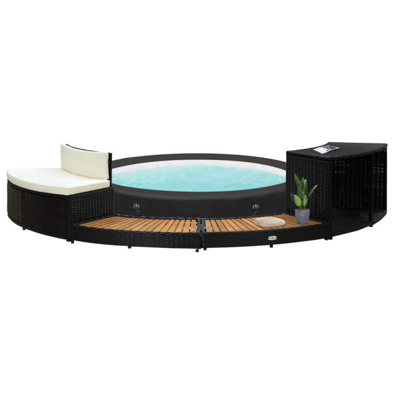 stradeXL Spa Surround Black...