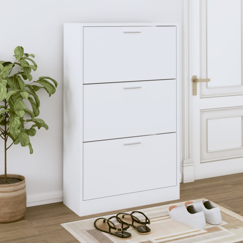 stradeXL Shoe Cabinet White...