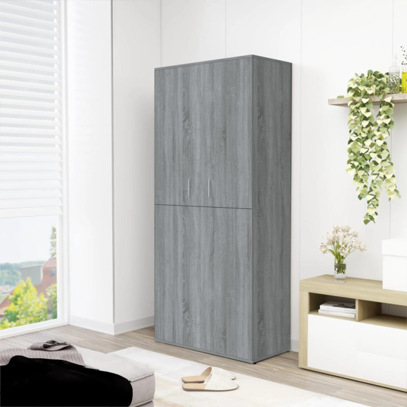 stradeXL Shoe Cabinet Grey...