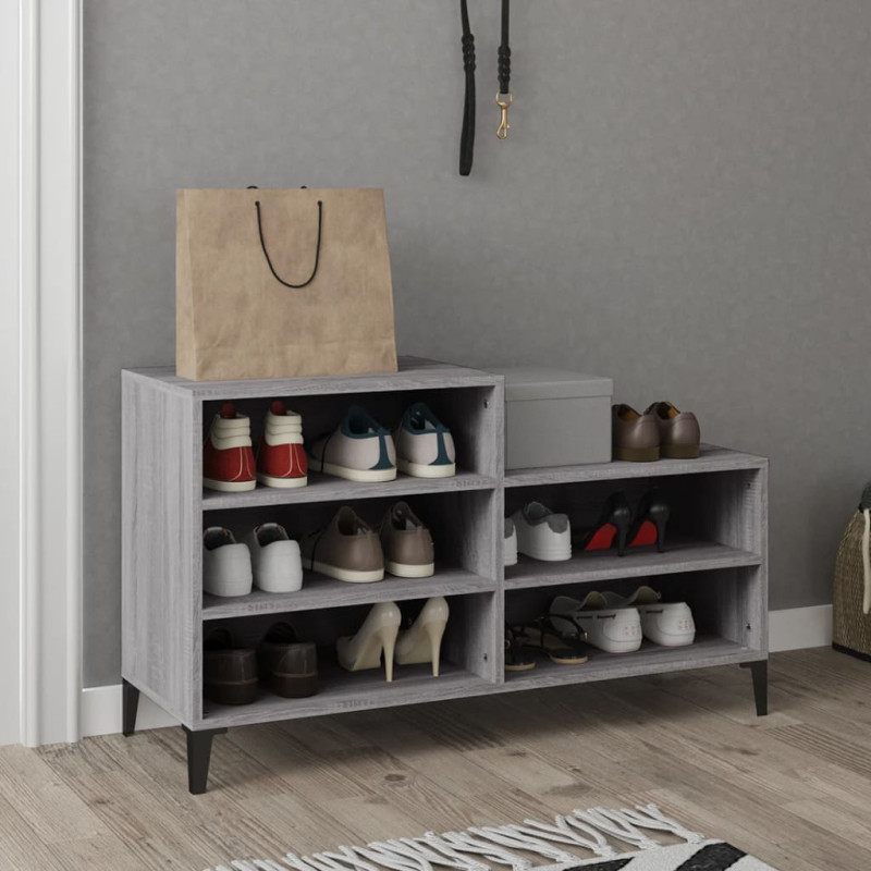 stradeXL Shoe Cabinet Grey...