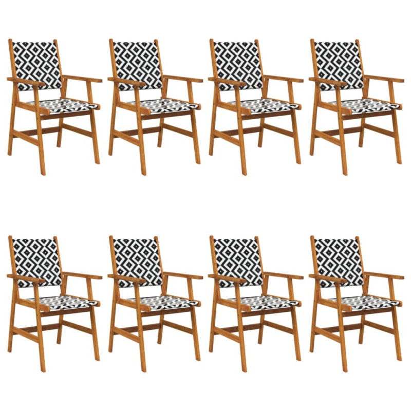 stradeXL Garden Chairs 8...