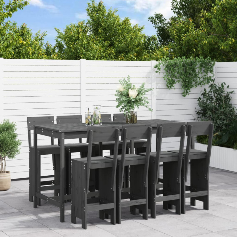 stradeXL 9 Piece Garden Bar...