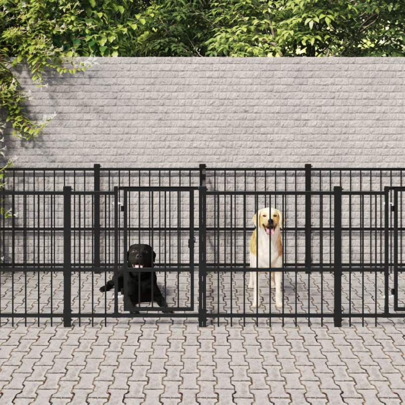 stradeXL Outdoor Dog Kennel...