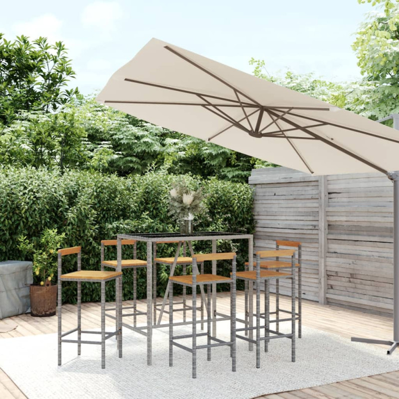 stradeXL 7 Piece Garden Bar...