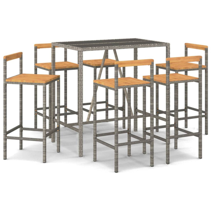 stradeXL 7 Piece Garden Bar...