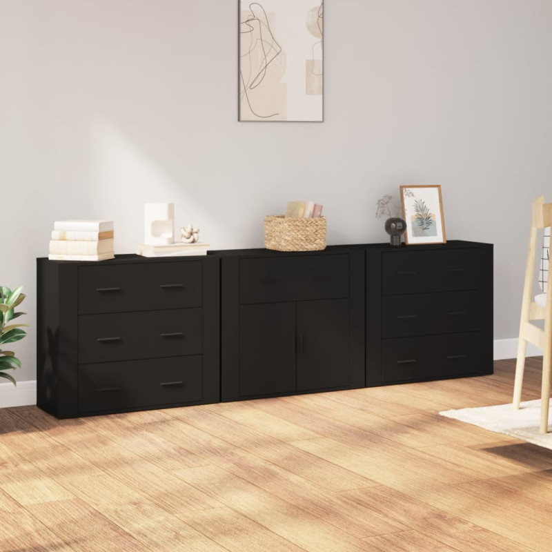 stradeXL Sideboards 3 pcs...