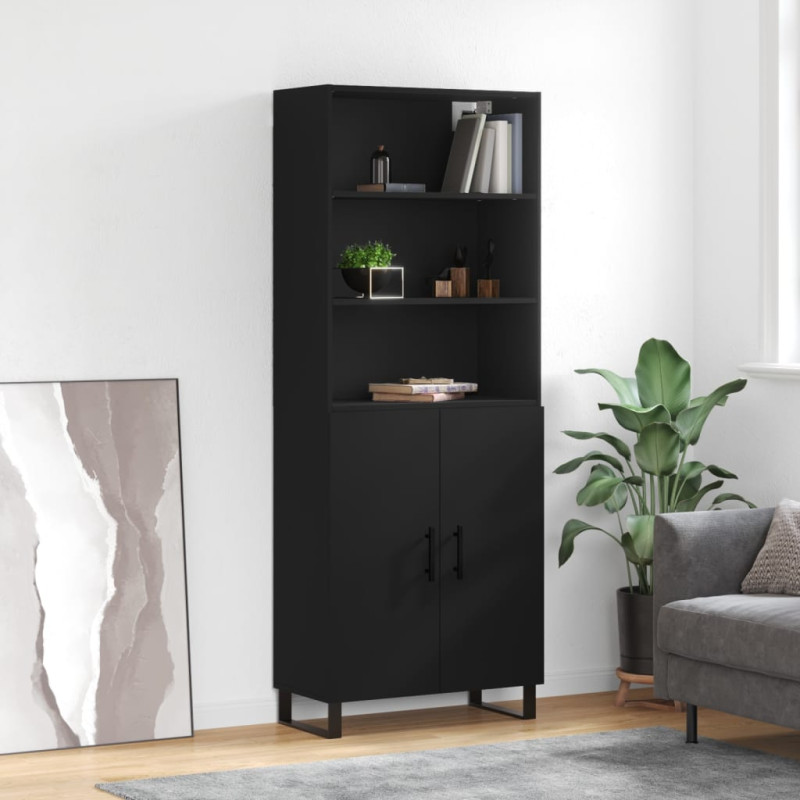 stradeXL Highboard Schwarz...