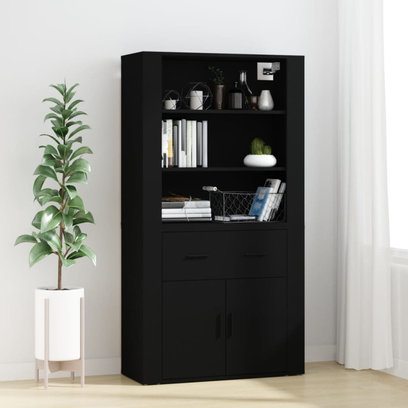 stradeXL Highboard Schwarz...