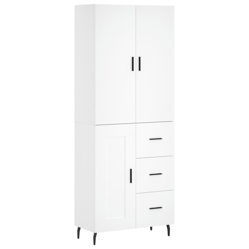 stradeXL Highboard Weiß...