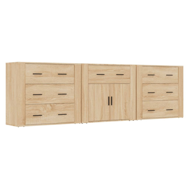 stradeXL Sideboards 3 pcs...