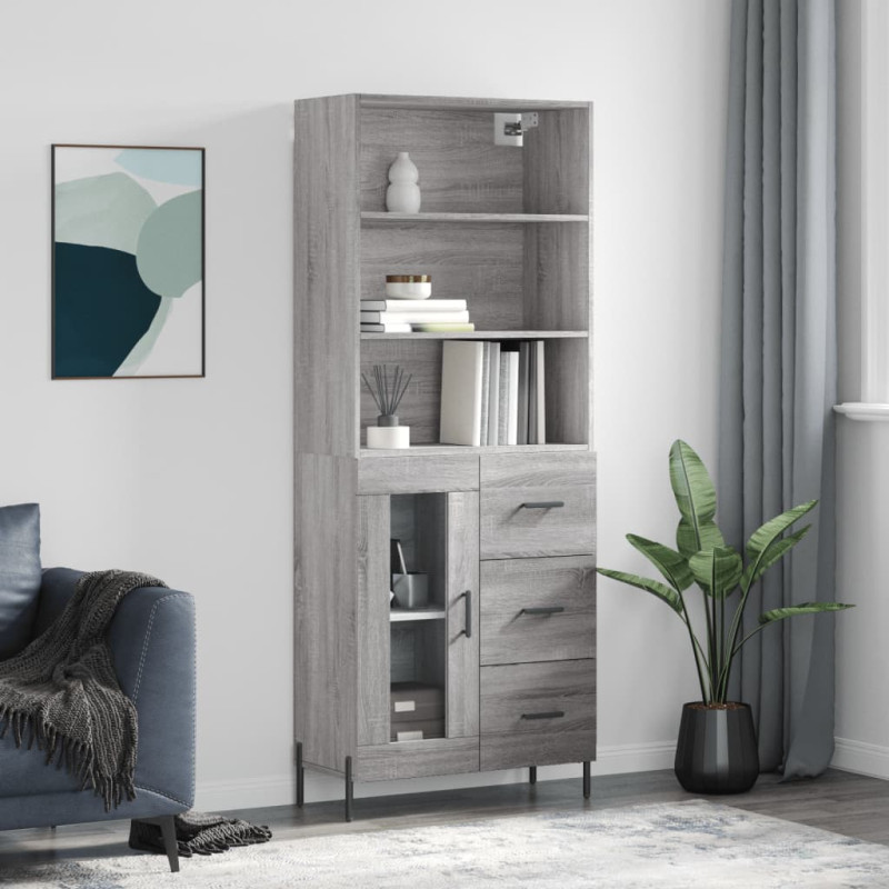 stradeXL Highboard Grau...