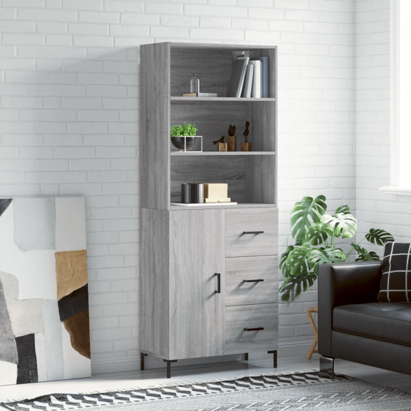 stradeXL Highboard Grau...