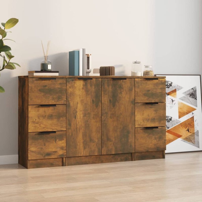 stradeXL Sideboards 3 pcs...