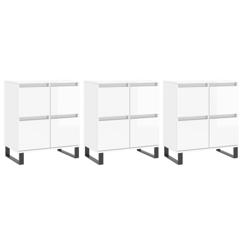 stradeXL Sideboards 3 pcs...