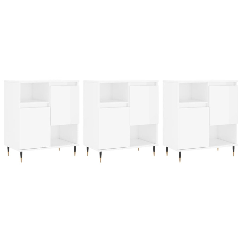 stradeXL Sideboards 3 pcs...