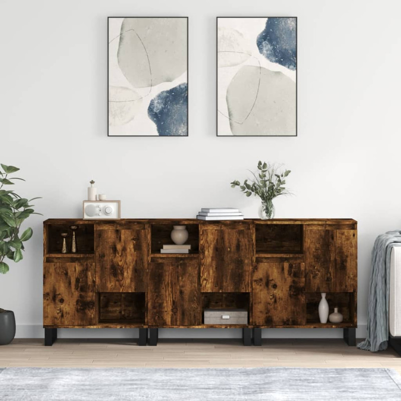 stradeXL Sideboards 3 pcs...