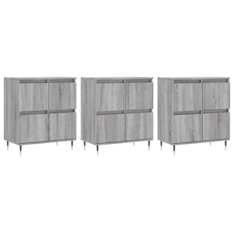 stradeXL Sideboards 3 pcs...