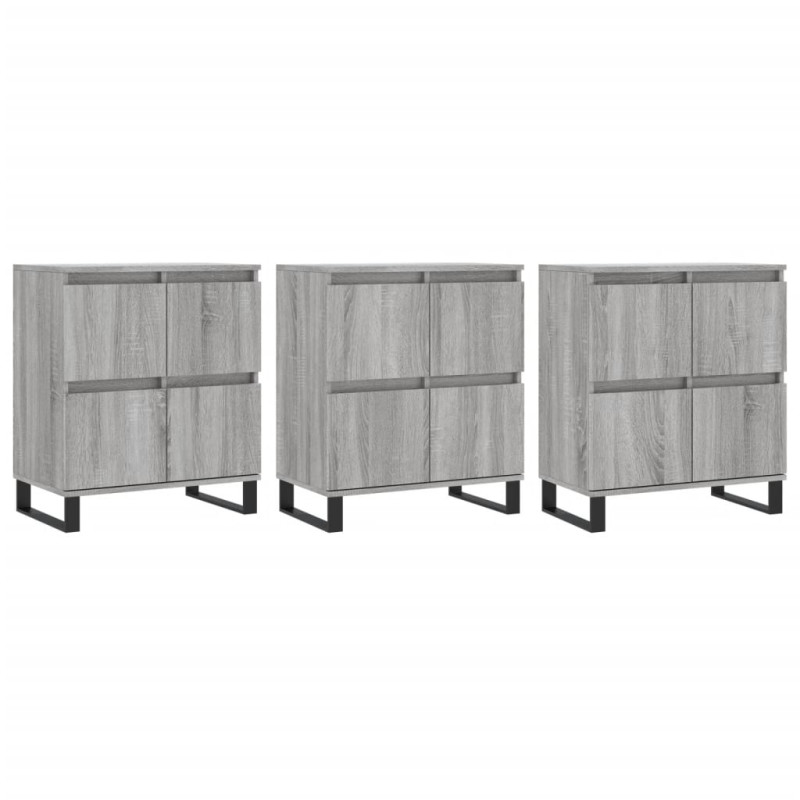 stradeXL Sideboards 3 pcs...