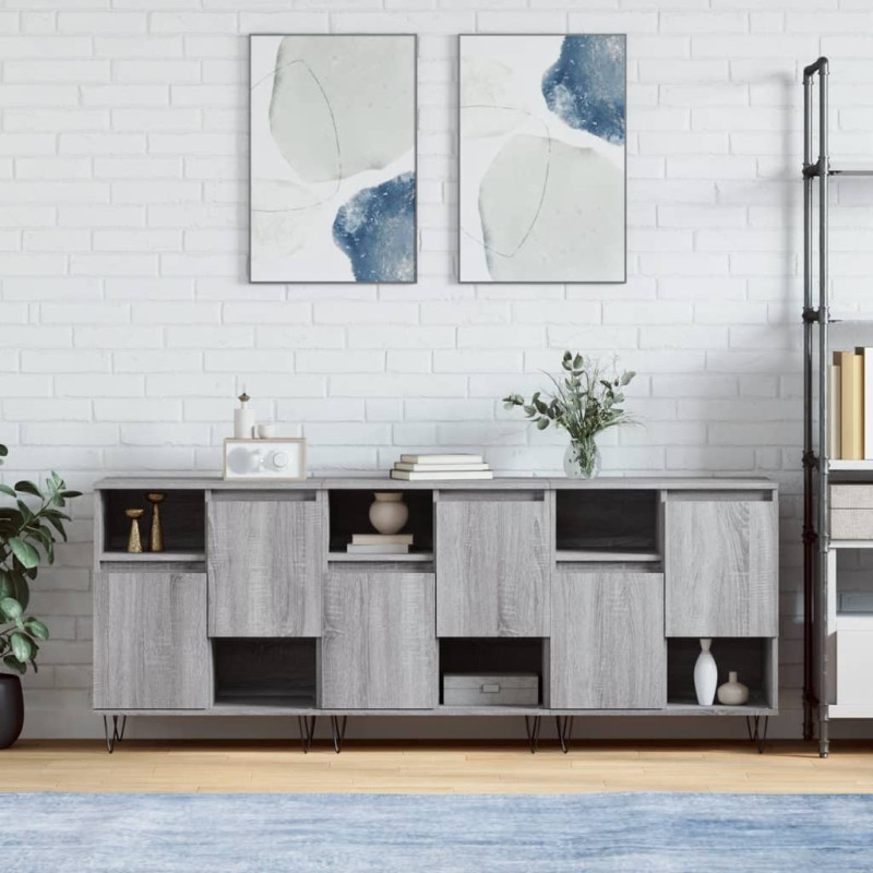 stradeXL Sideboards 3 pcs...