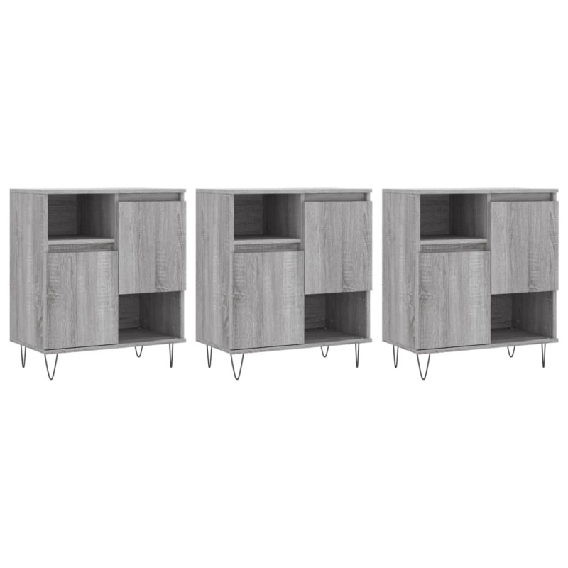 stradeXL Sideboards 3 pcs...