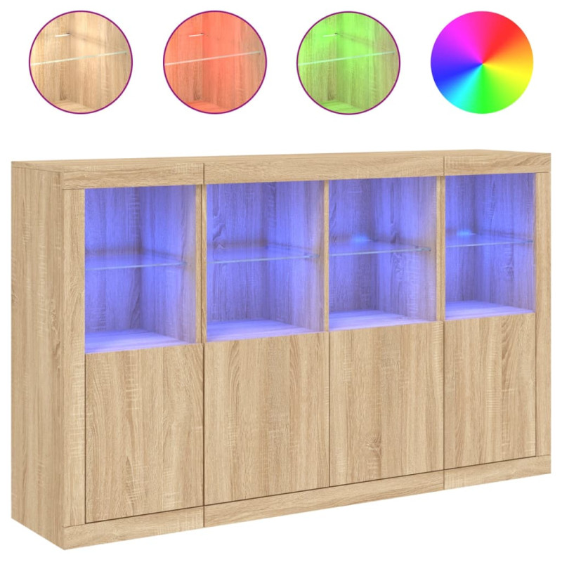 vidaXL Sideboards with LED...