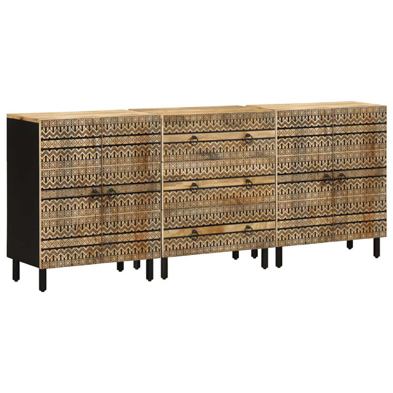 stradeXL Sideboards 3 pcs...