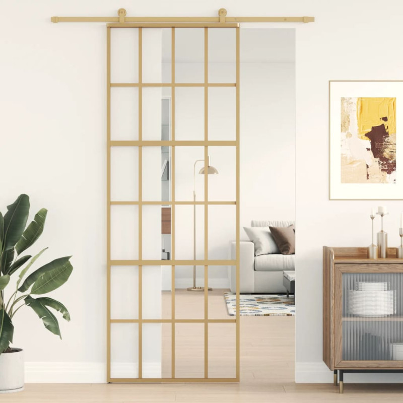 stradeXL Sliding Door Gold...