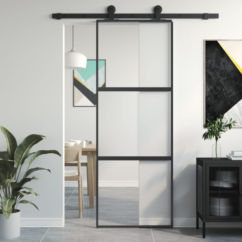 stradeXL Sliding Door Black...