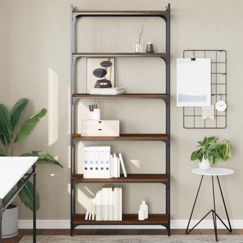 stradeXL Bookcase 6-Tier...