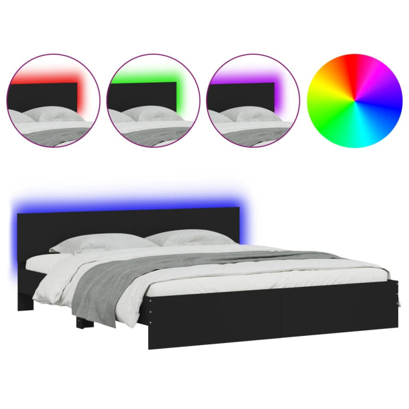 stradeXL Bed Frame with LED...