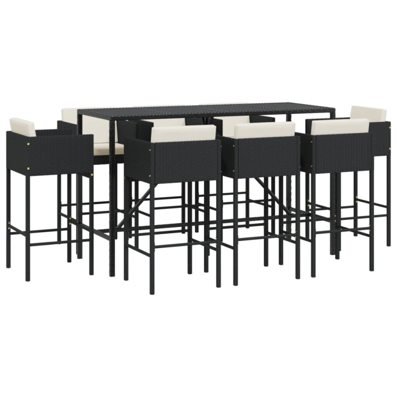 stradeXL 9 Piece Garden Bar...