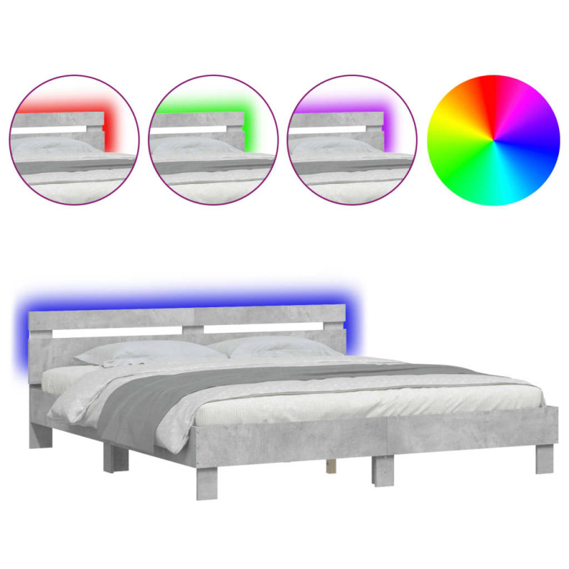 stradeXL Bed Frame with LED...