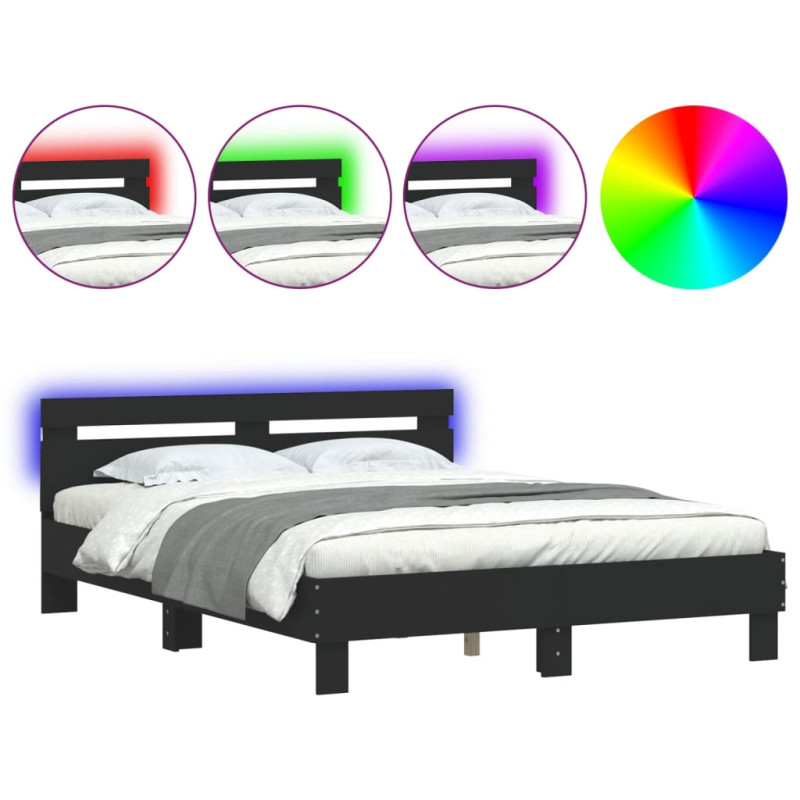 stradeXL Bed Frame with LED...