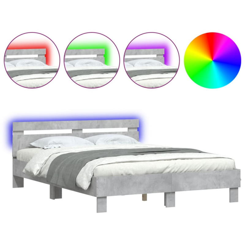 stradeXL Bed Frame with LED...