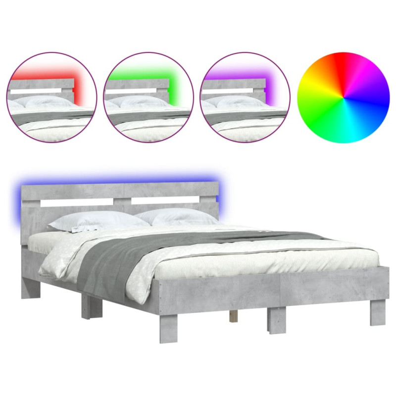 stradeXL Bed Frame with LED...