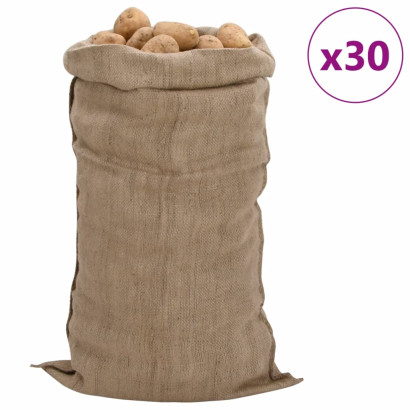 stradeXL Jute Sacks 30 pcs...