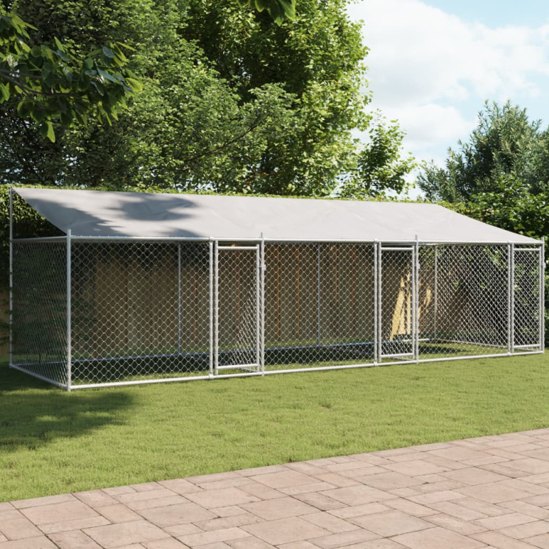 stradeXL Dog Cage with Roof...