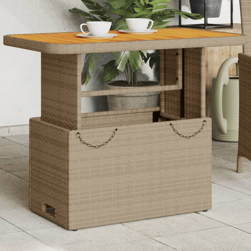 stradeXL Garden Table Beige...