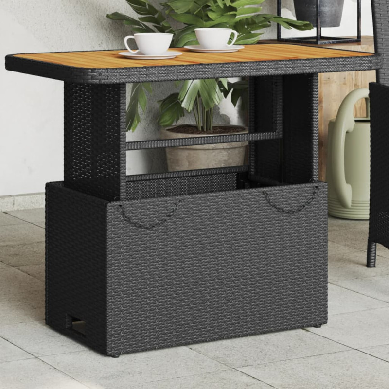 stradeXL Garden Table Black...