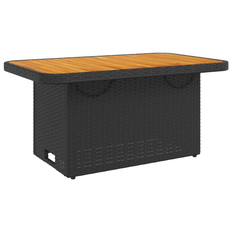 stradeXL Garden Table Black...