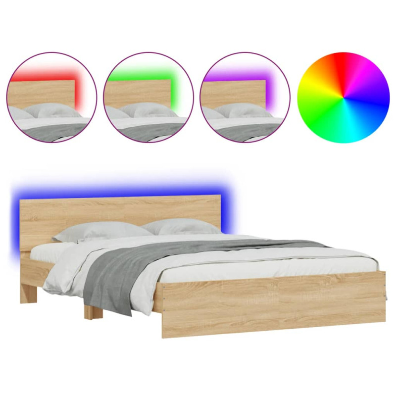 stradeXL Bed Frame with LED...