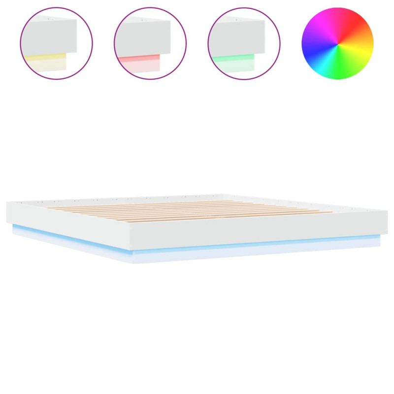 stradeXL Bed Frame with LED...