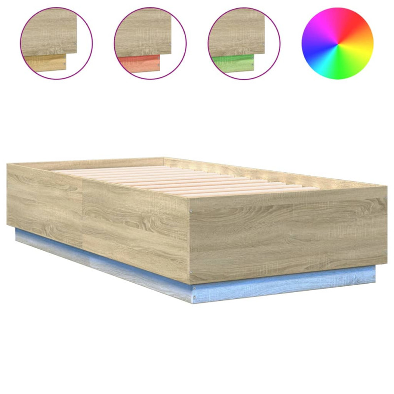 stradeXL Bed Frame with LED...